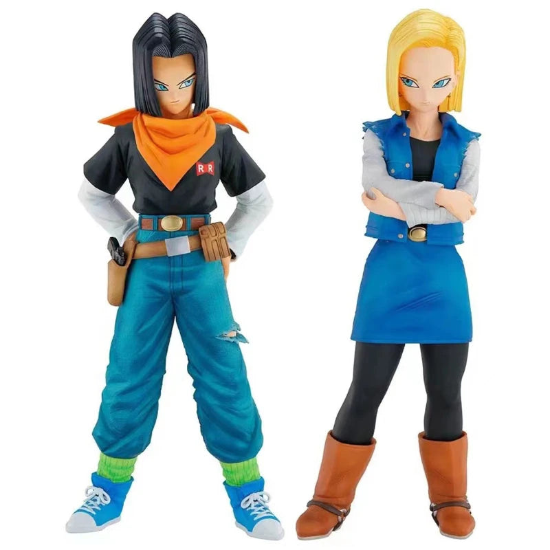 24CM Anime Dragon Ball Z Android 17 18 Figure Android 18 PVC Action Figures Collection Model Toys for Children Christmas Gifts Action figure 24CM Anime Dragon Ball Z Android 17 18 Figure Android 18 PVC Action Figures Collection Model Toys for Children Christmas Gifts Action figure